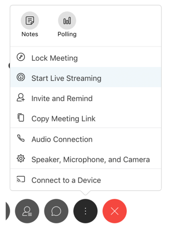 Webex 미팅 시작